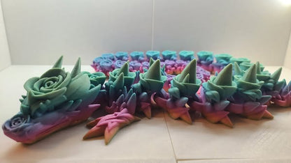 Rose Dragon Large - Erratically Eccentric Creations