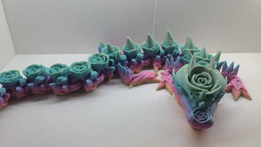 Rose Dragon Large - Erratically Eccentric Creations
