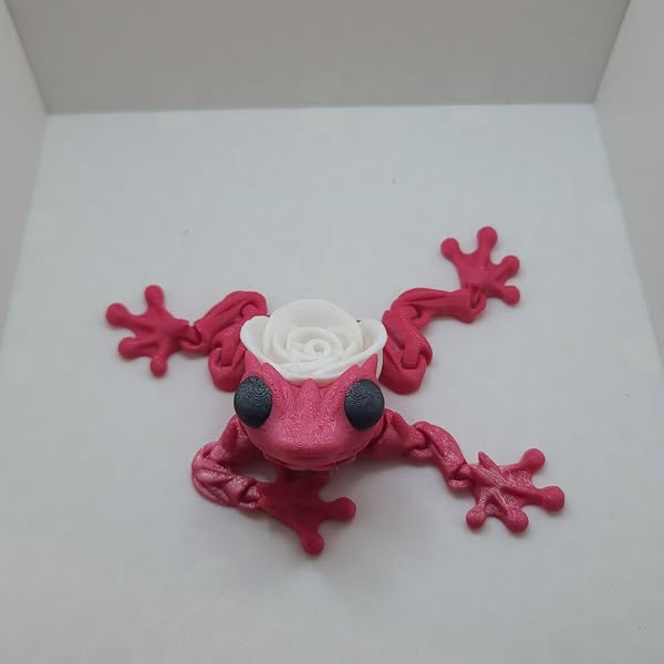 Rose Frog Colored - Erratically Eccentric Creations