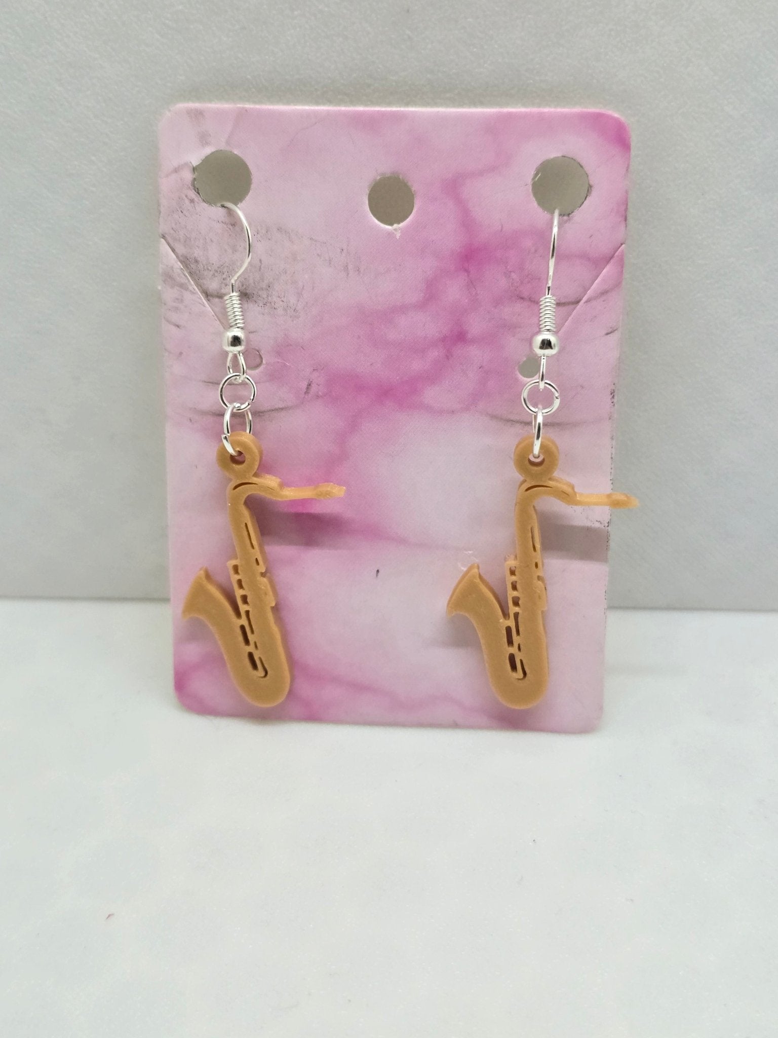 Saxophone Earrings - Erratically Eccentric Creations