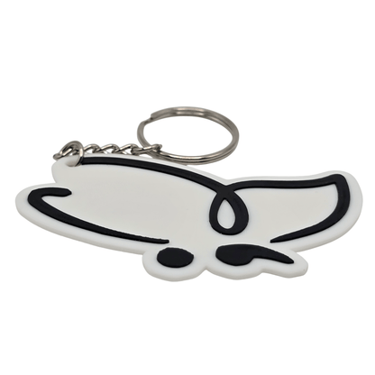 Simple Butterfly Semicolon Keychain - Erratically Eccentric Creations