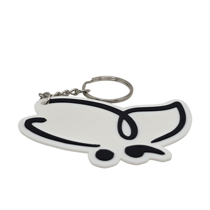 Simple Butterfly Semicolon Keychain - Erratically Eccentric Creations