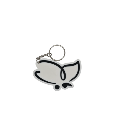 Simple Butterfly Semicolon Keychain - Erratically Eccentric Creations