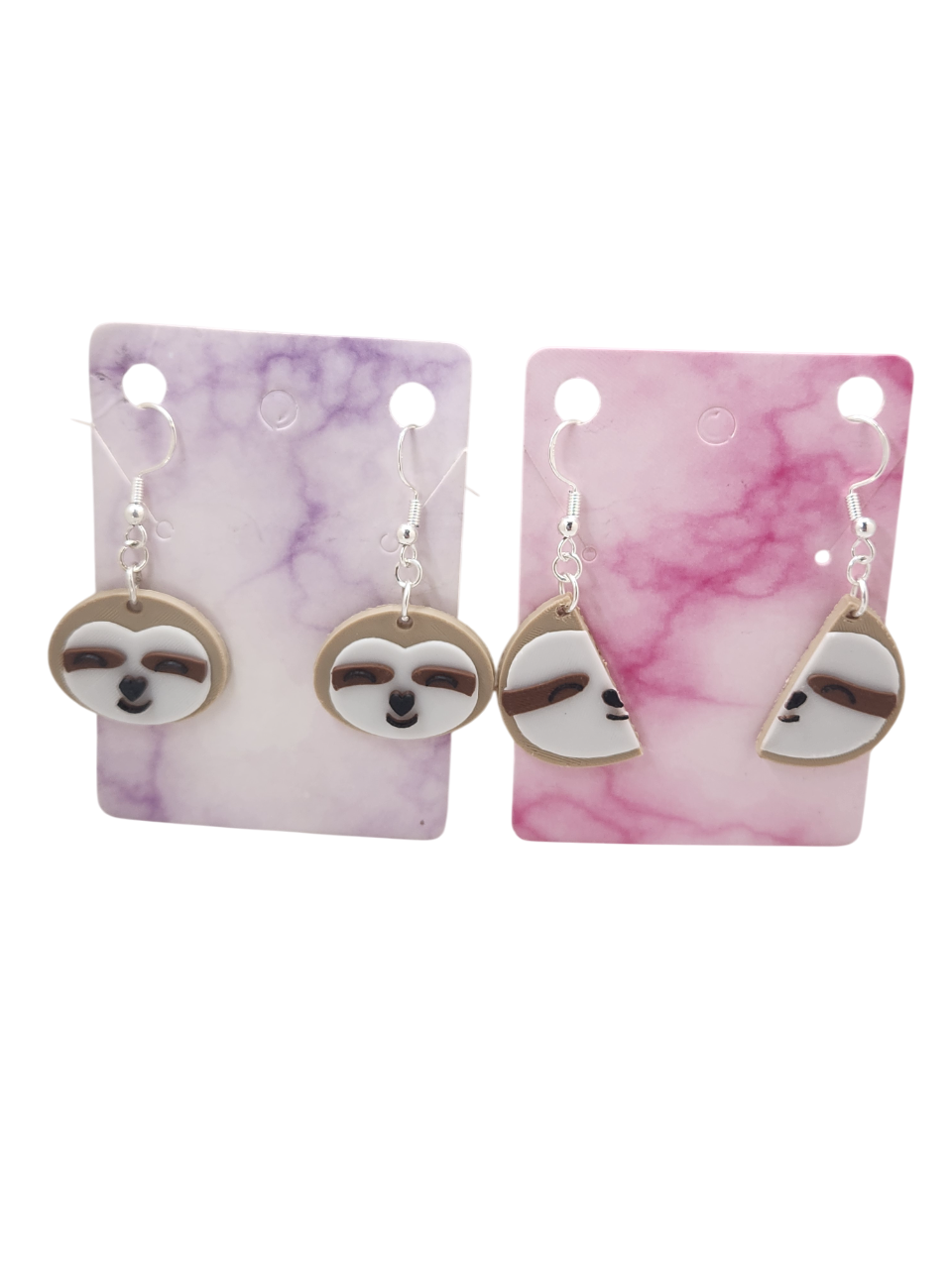Sloth Whole Earrings - 3D Printed Earrings!