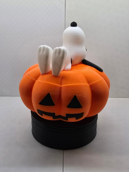 Snoopy Pumpkin container - Erratically Eccentric Creations