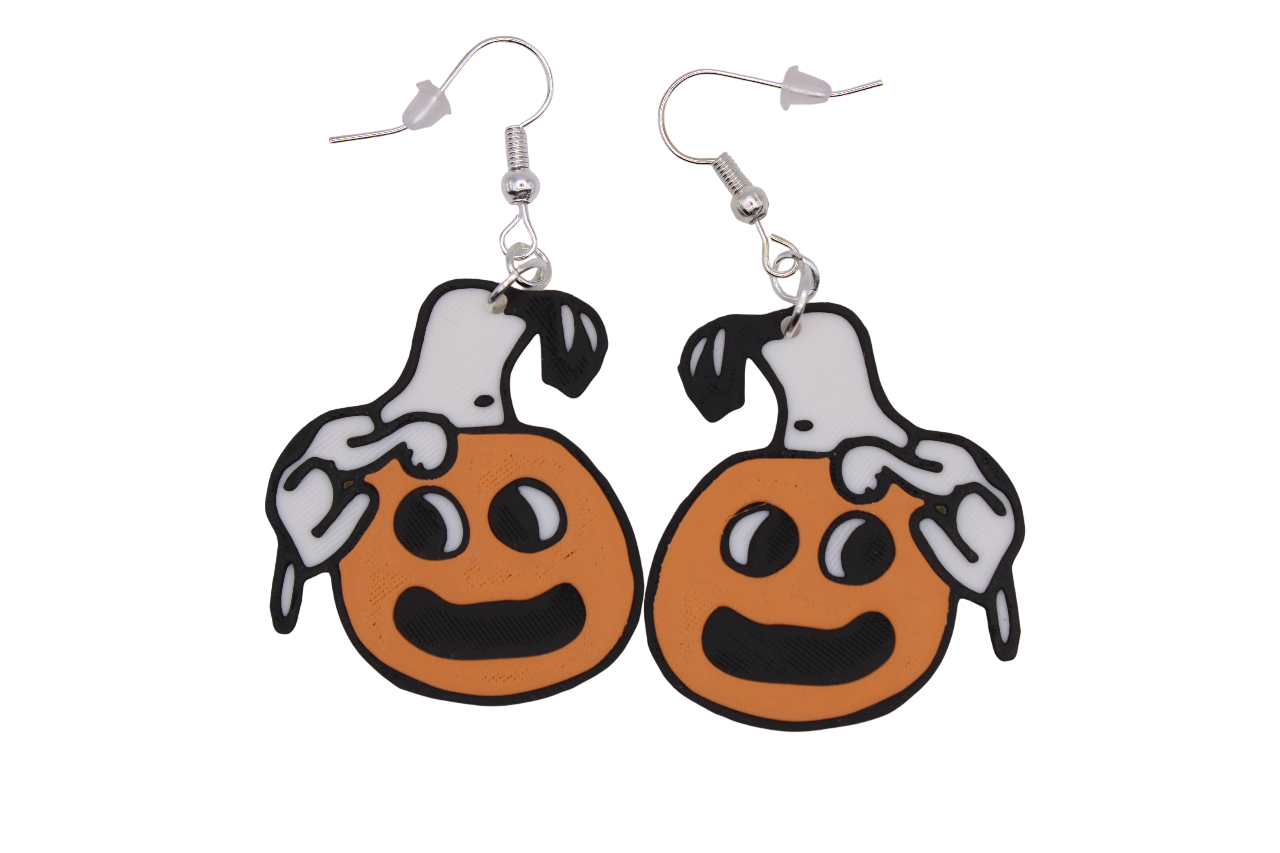The Peanuts Pumpkins & Phantoms Collection – 3D Printed Halloween Earrings