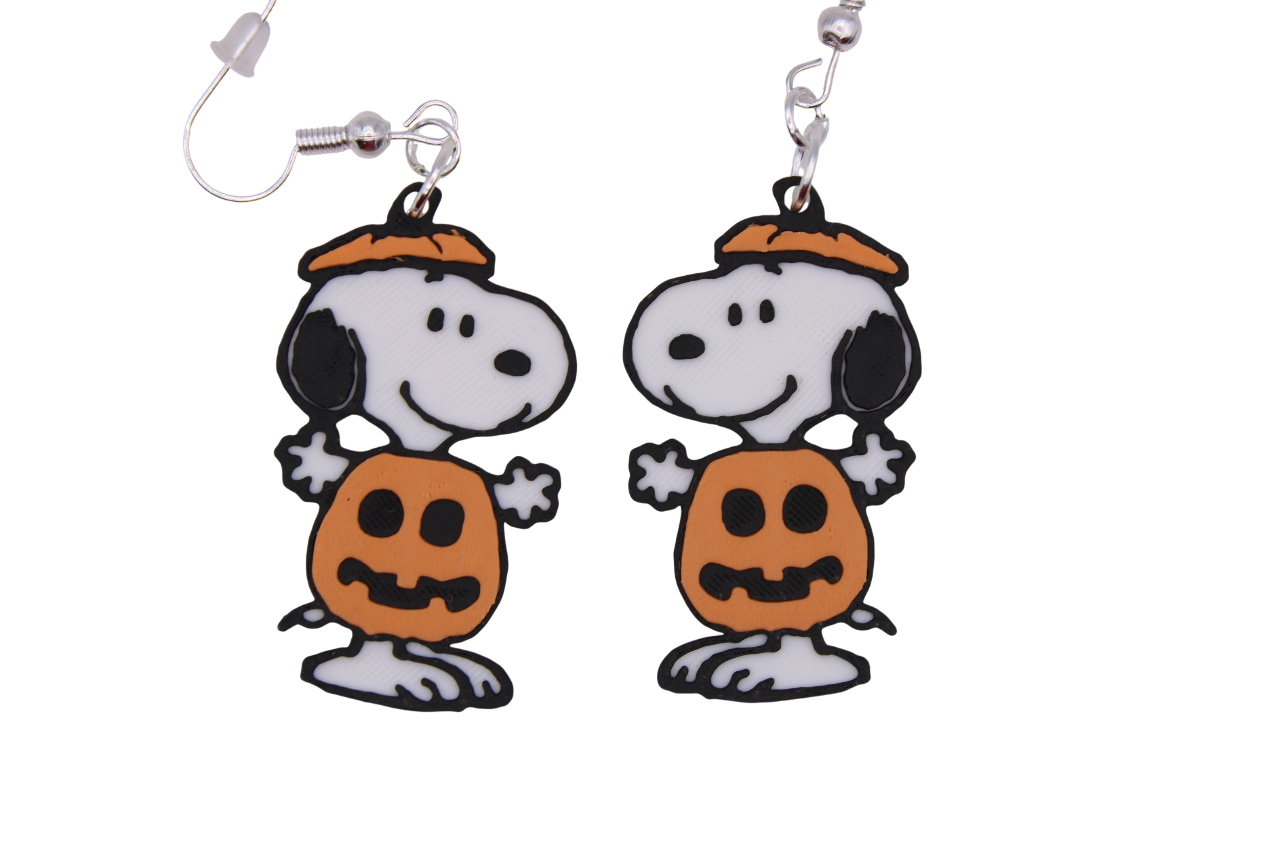 The Peanuts Pumpkins & Phantoms Collection – 3D Printed Halloween Earrings