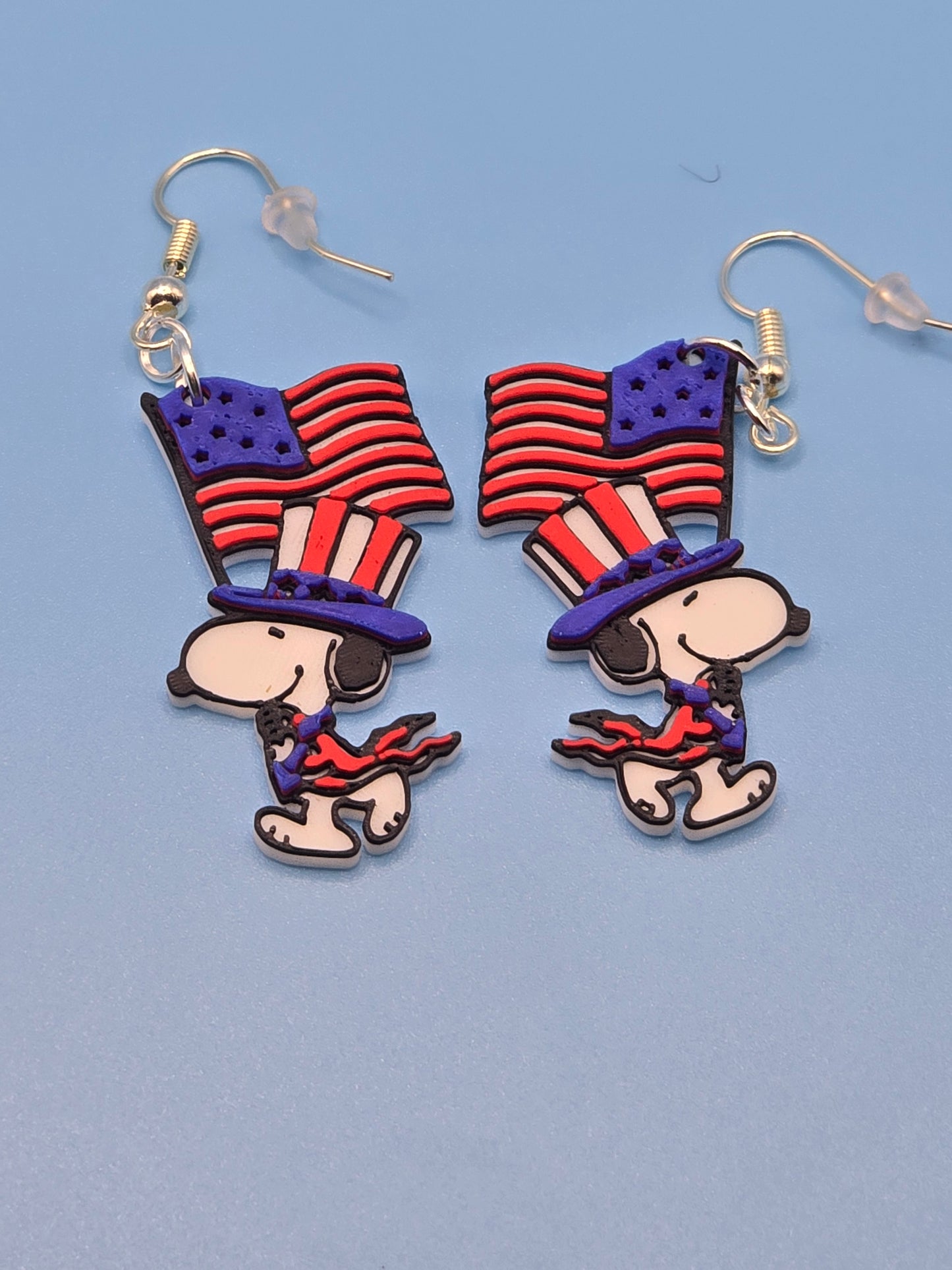Snoopy 4th of July Earrings