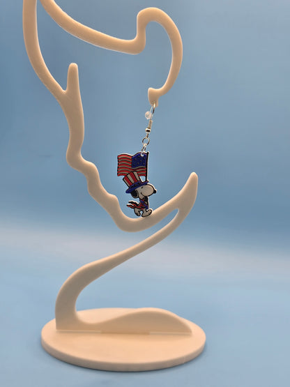 Snoopy 4th of July Earrings