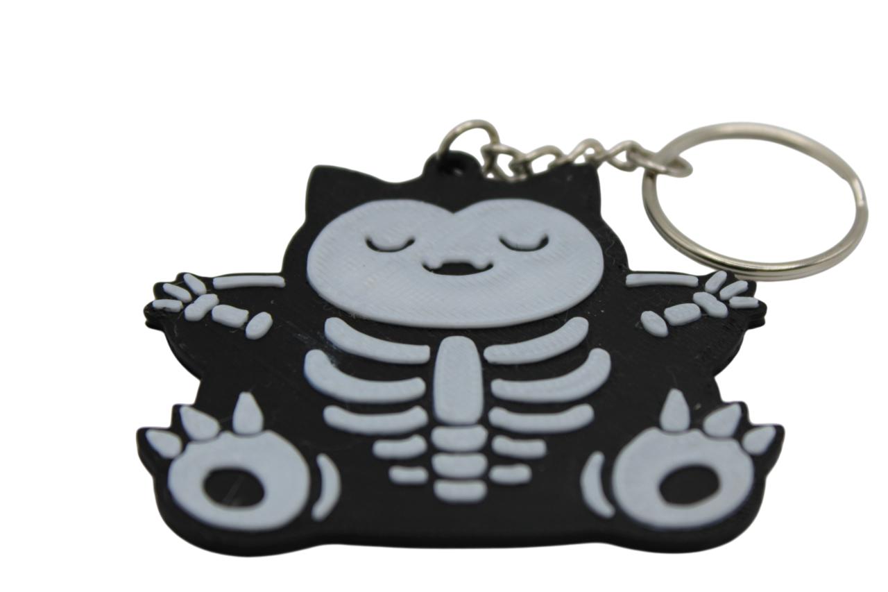 Snorlax Skelli Keychain