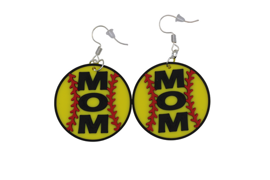 Softball Mom Earrings - 3D Printed Earrings!