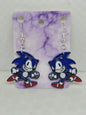Gamer Sonic Body Earrings