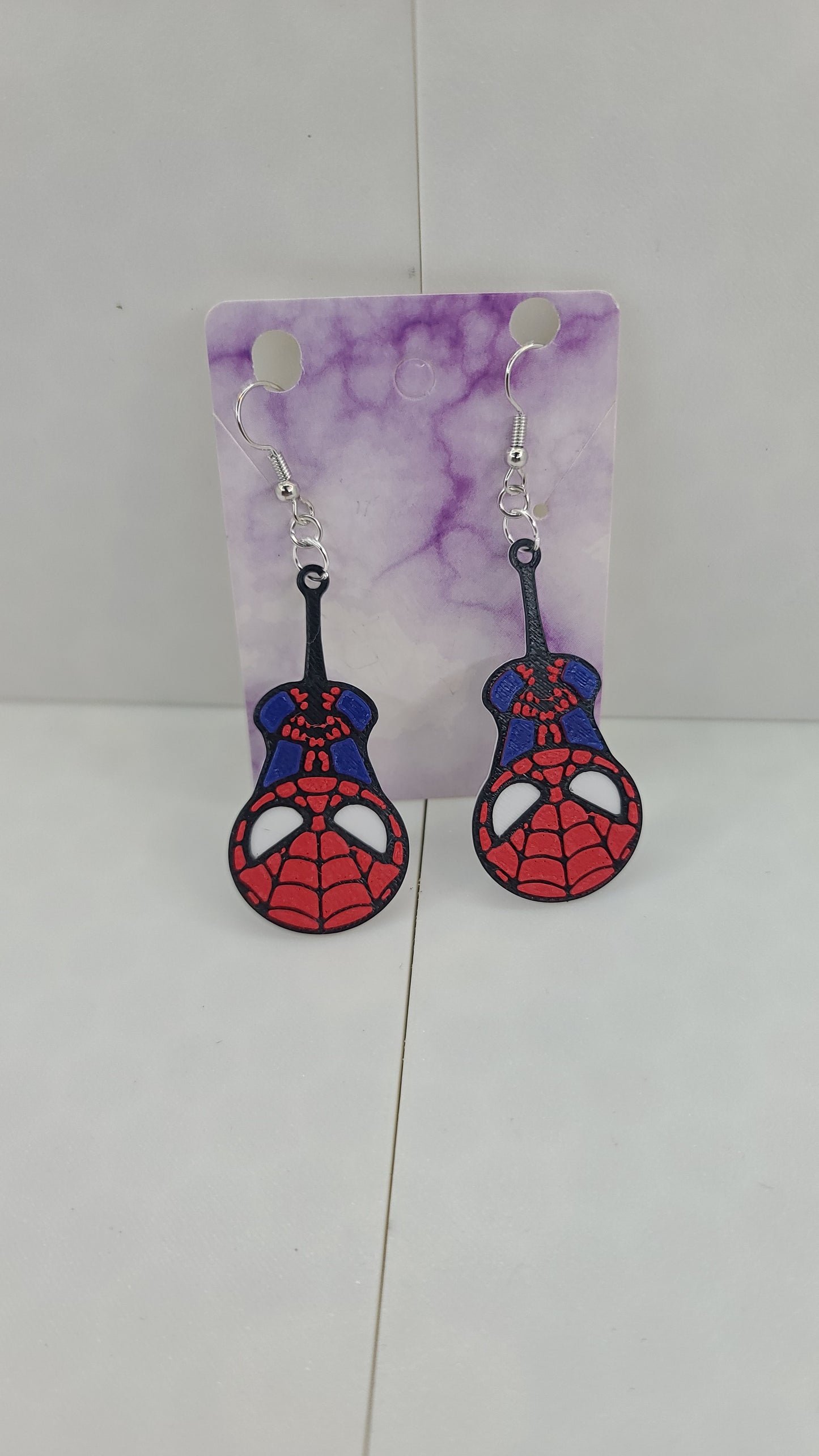 Spiderman Hanging Upside down Earrings