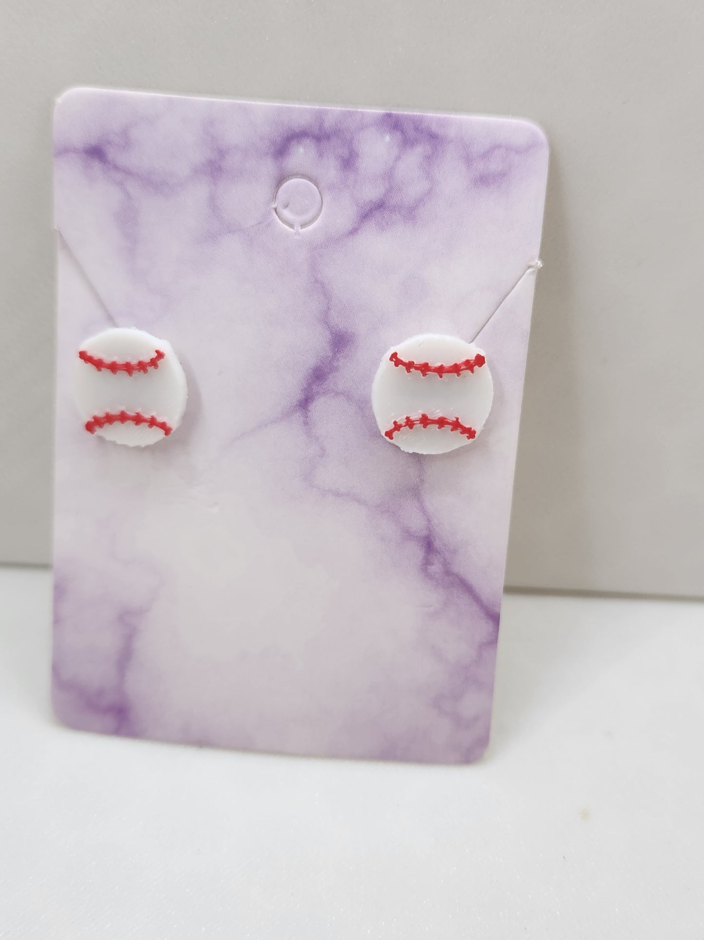 Baseball Stud Earrings - 3D Printed Earrings!