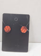 Basketball Stud Earrings - 3D printed!