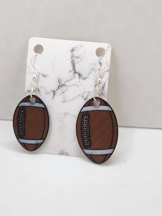Football Earrings - 3D Printed Earrings!