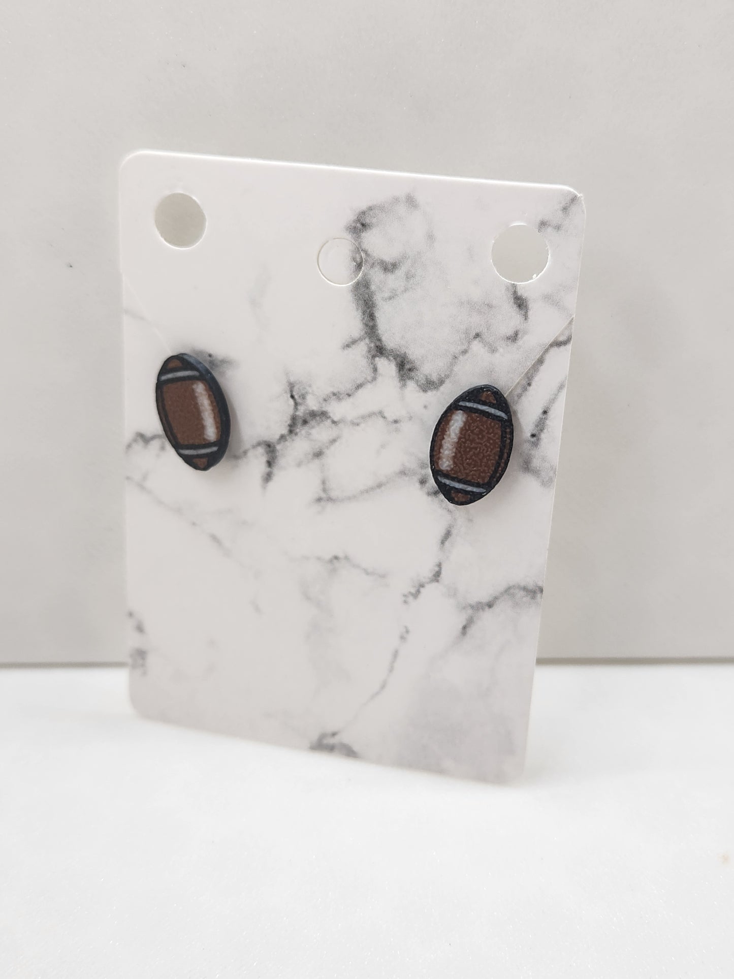 Football Stud Earrings - 3D Printed Earrings!