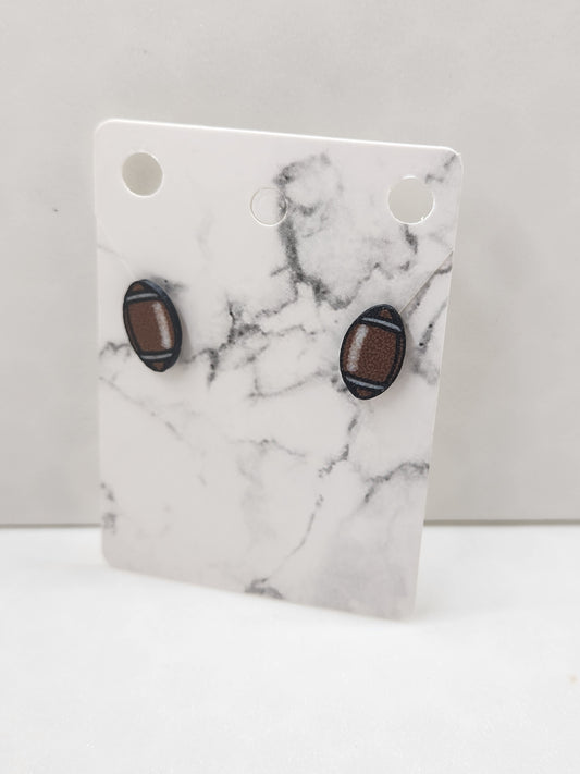 Football Stud Earrings - 3D Printed Earrings!