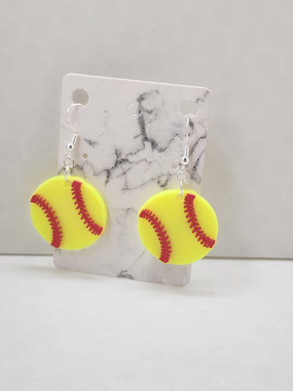 Softball Earrings - 3D Printed Earrings!
