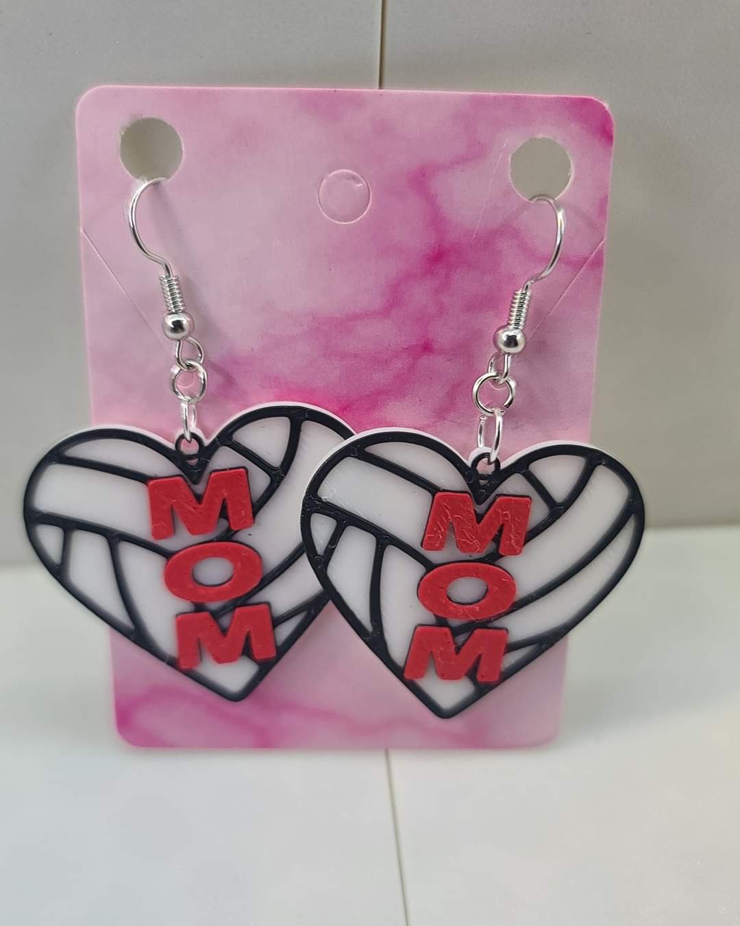 Volleyball Mom Earrings - 3D Printed Earrings!