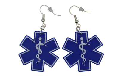 EMS Star of Life earrings
