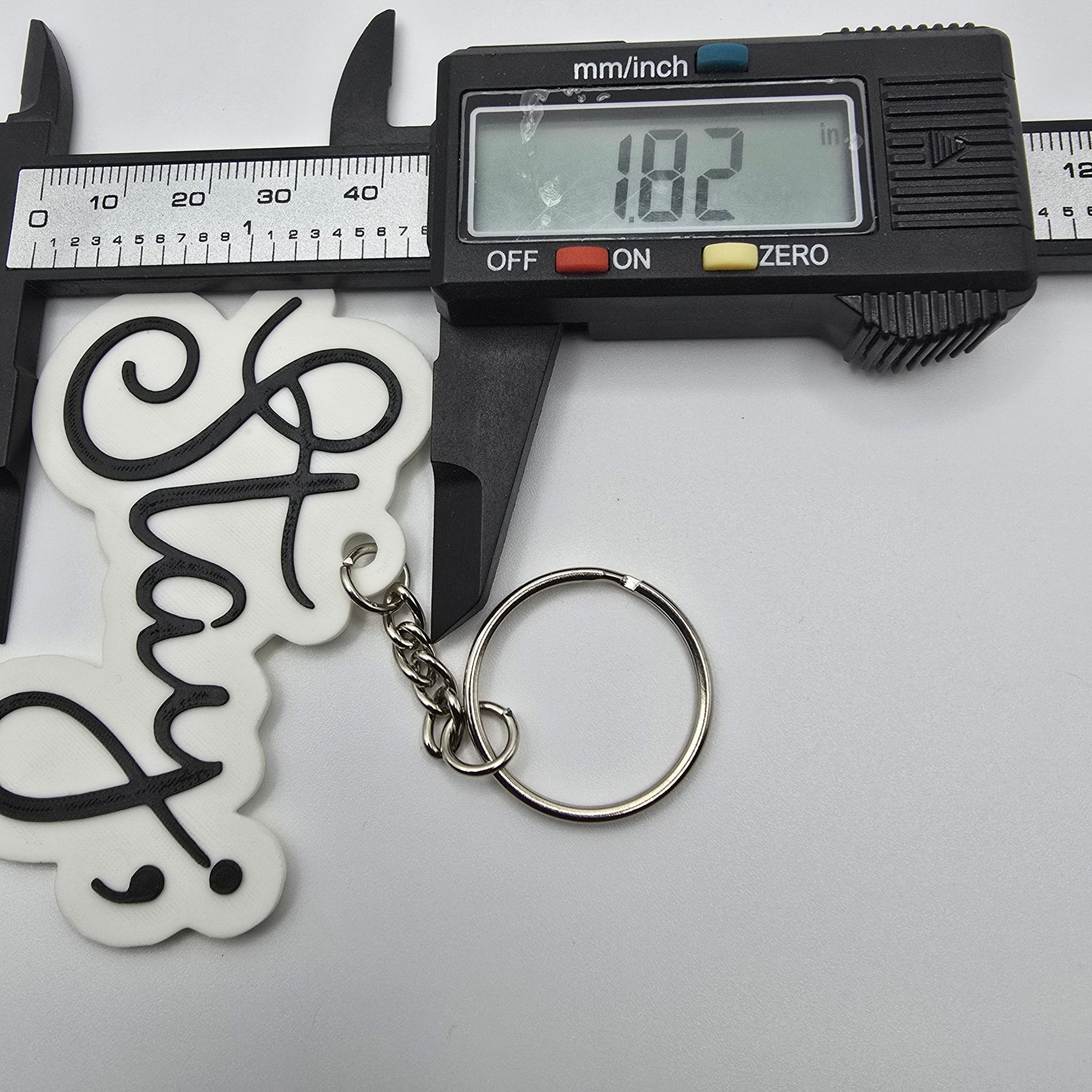 Stay Semicolon Keychain - Erratically Eccentric Creations