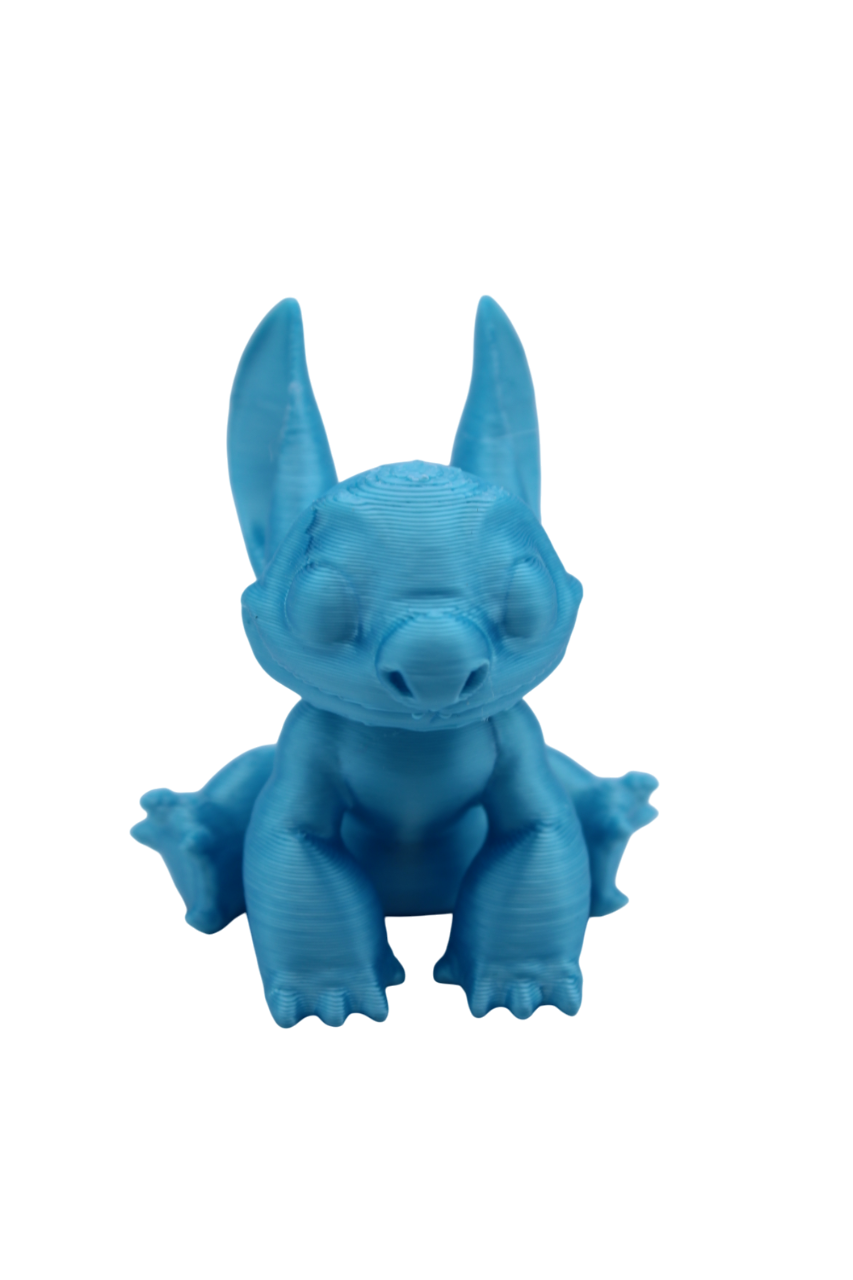 Stitch and Stitch Holding Heart Statues