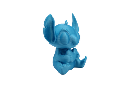 Stitch and Stitch Holding Heart Statues