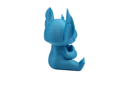 Stitch and Stitch Holding Heart Statues