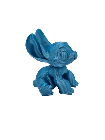 Stitch and Stitch Holding Heart Statues