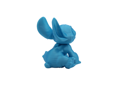 Stitch and Stitch Holding Heart Statues