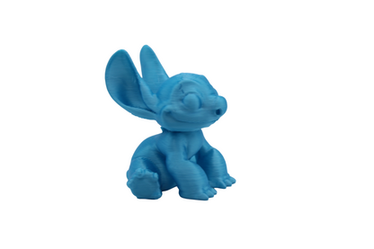 Stitch and Stitch Holding Heart Statues