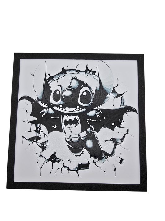 Stitch Batman Painting