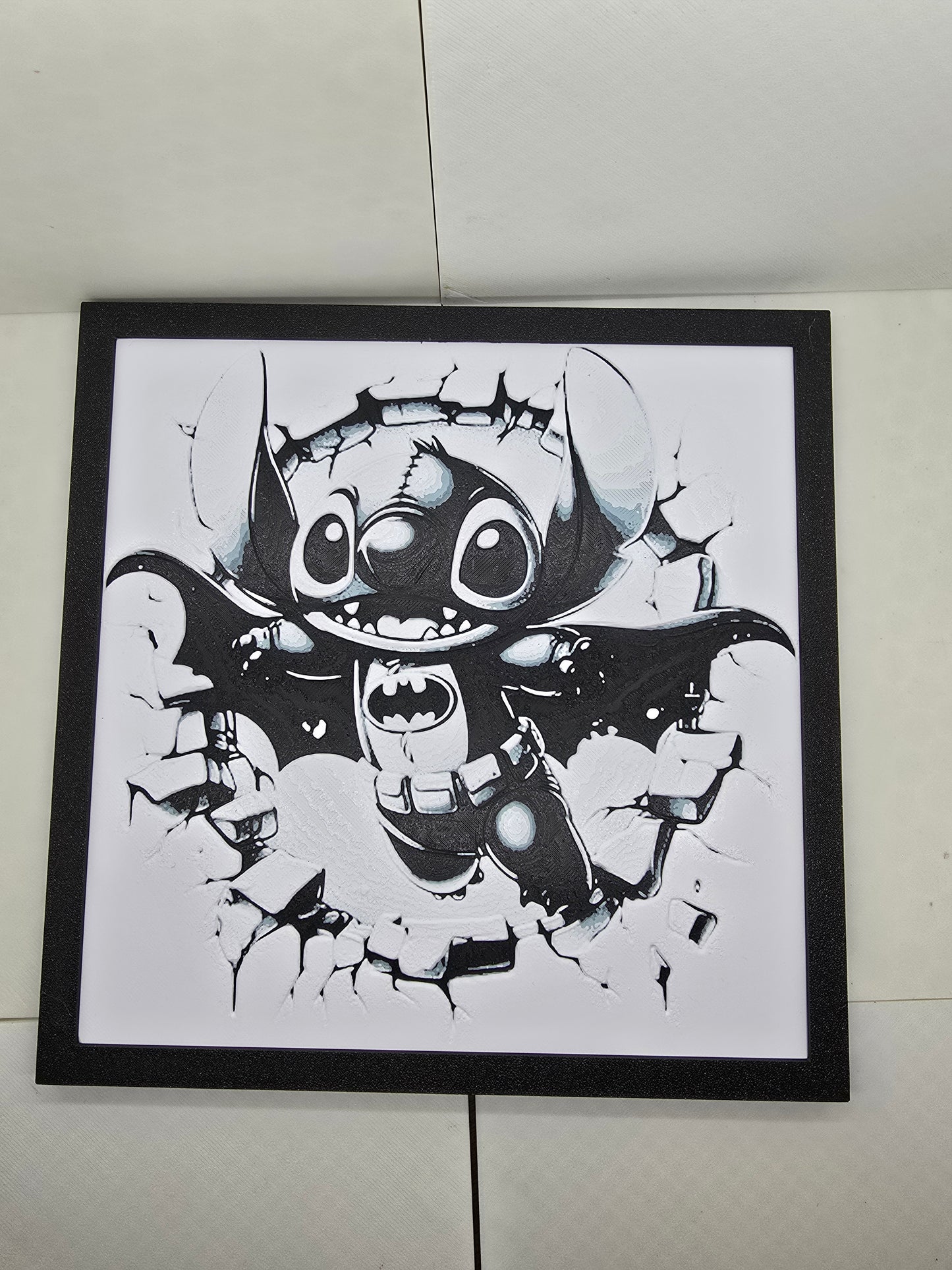 Stitch Batman Painting