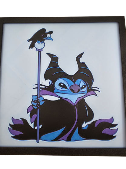 Stitch Maleficent Painting