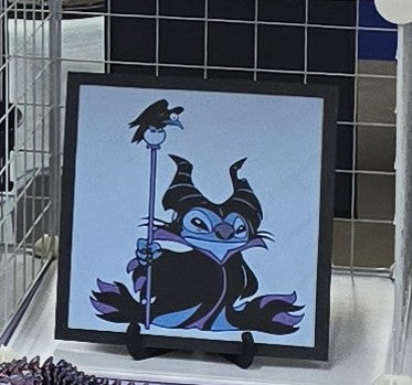 Stitch Maleficent Painting