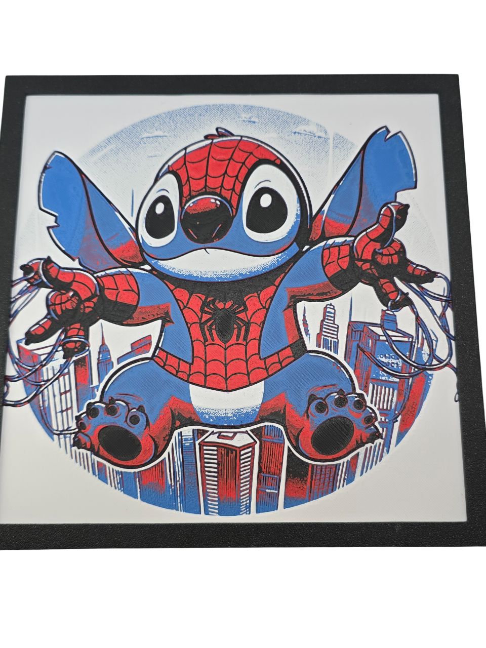 Stitch Spiderman Painting