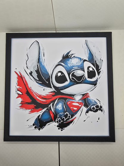 Stitch Superman Painting