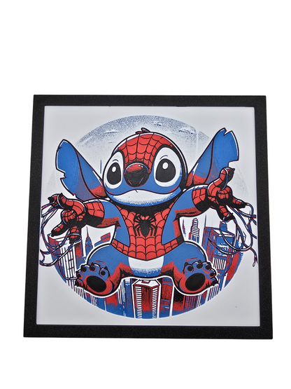 Stitch Spiderman Painting