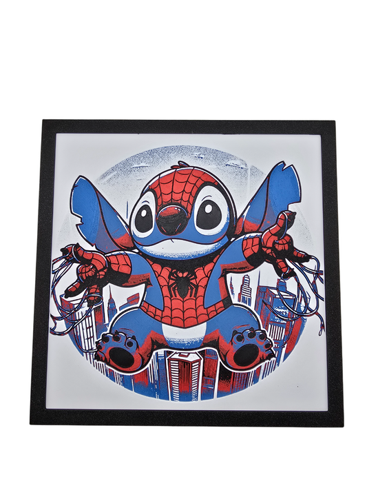 Stitch Spiderman Painting