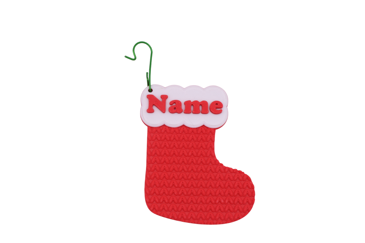 Stocking Ornament (customizable)