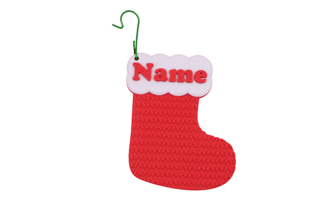 Stocking Ornament (customizable)