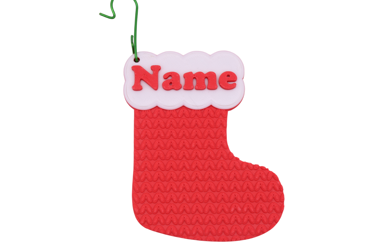 Stocking Ornament (customizable)