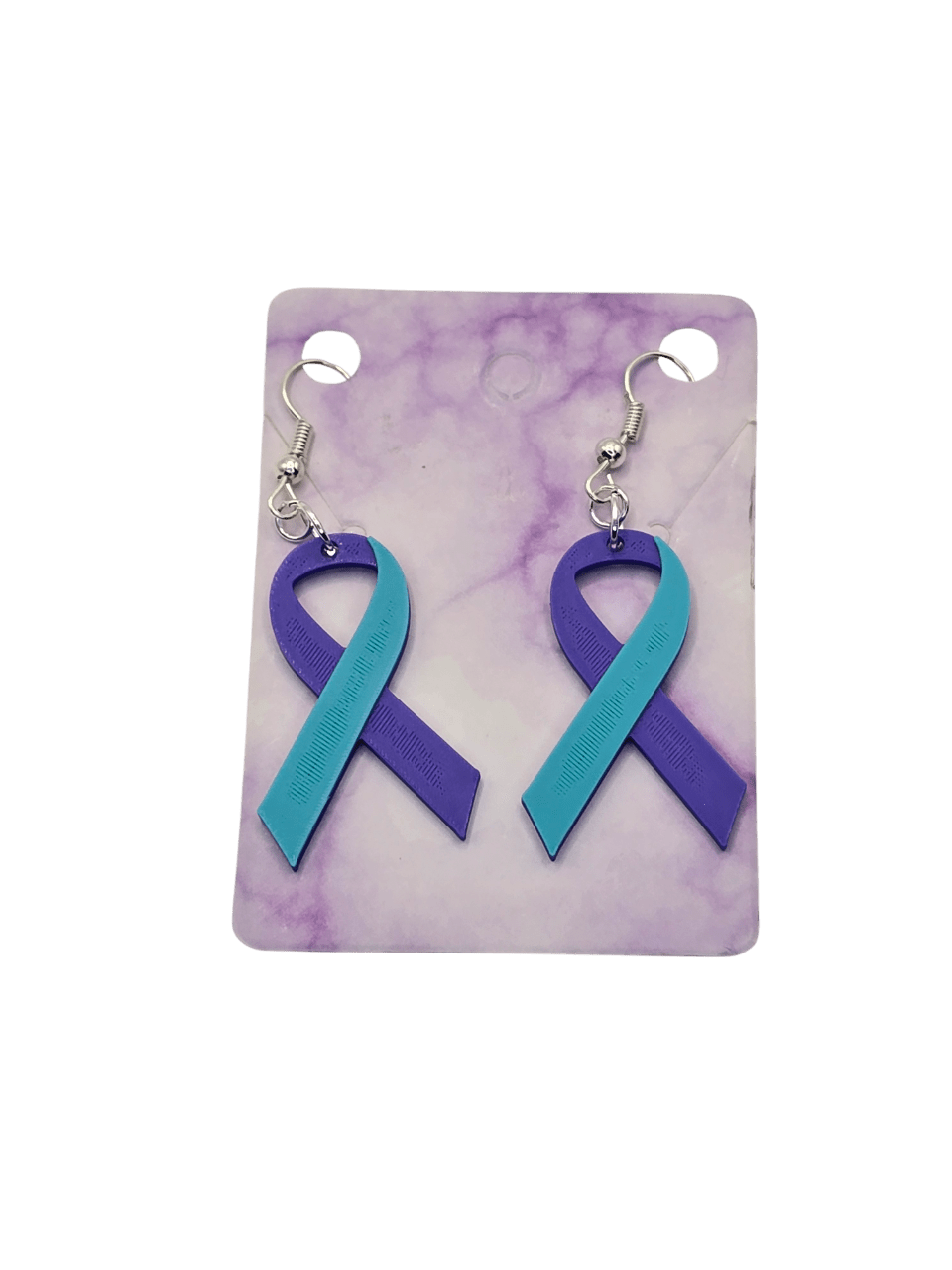 Suicide Prevention Ribbon Earrings - Erratically Eccentric Creations