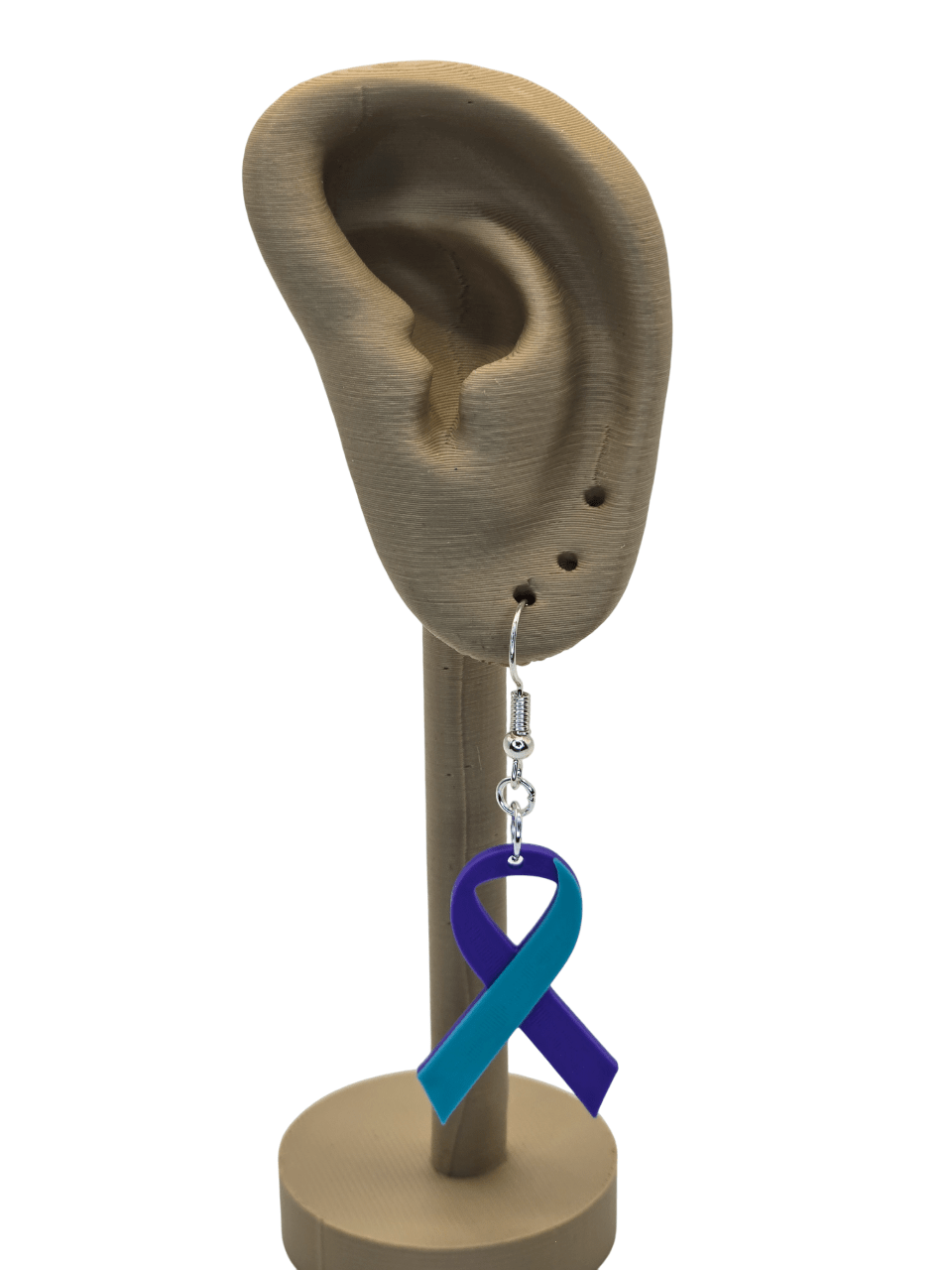 Suicide Prevention Ribbon Earrings - Erratically Eccentric Creations