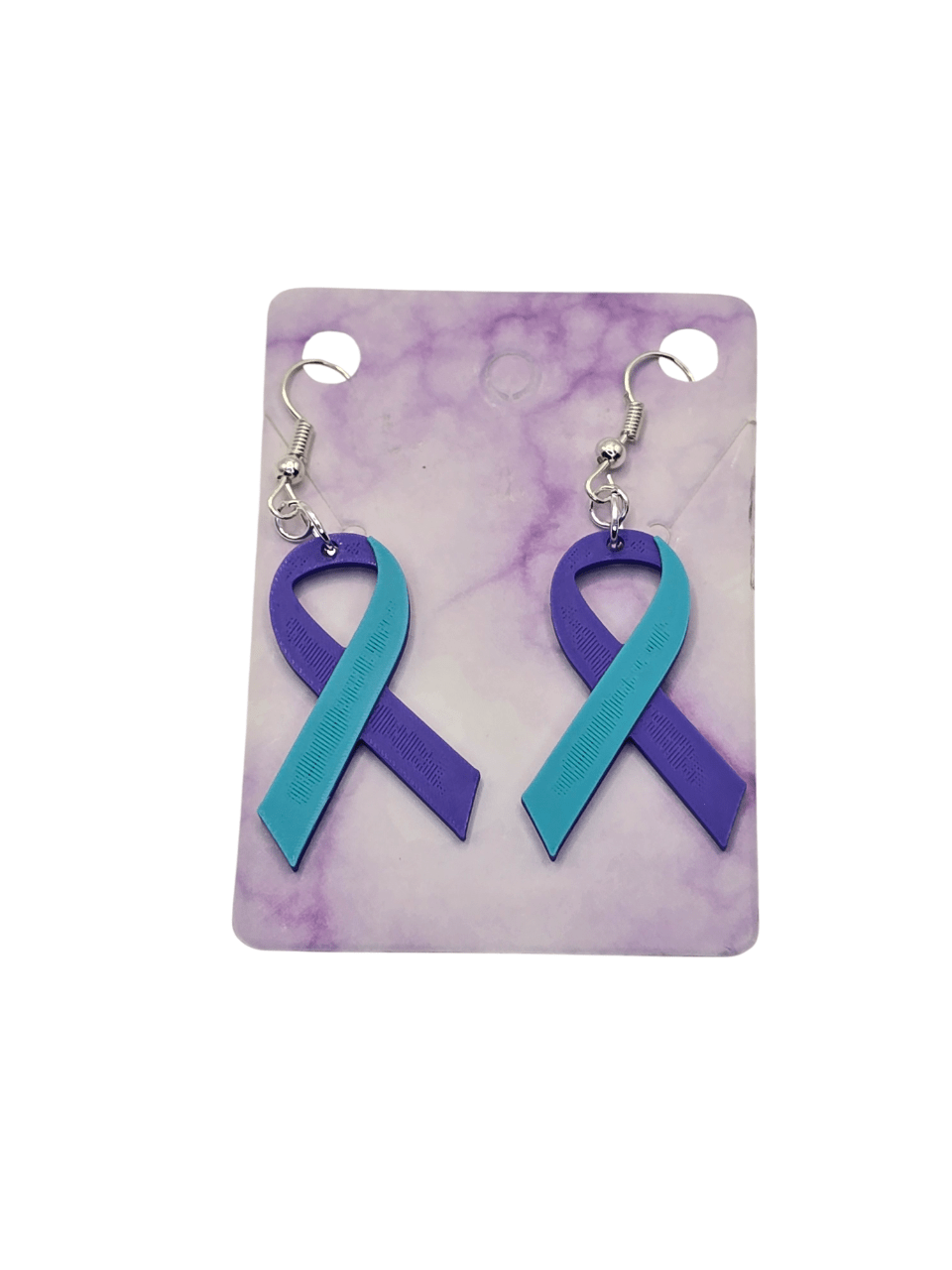 Suicide Prevention Ribbon Earrings - Erratically Eccentric Creations