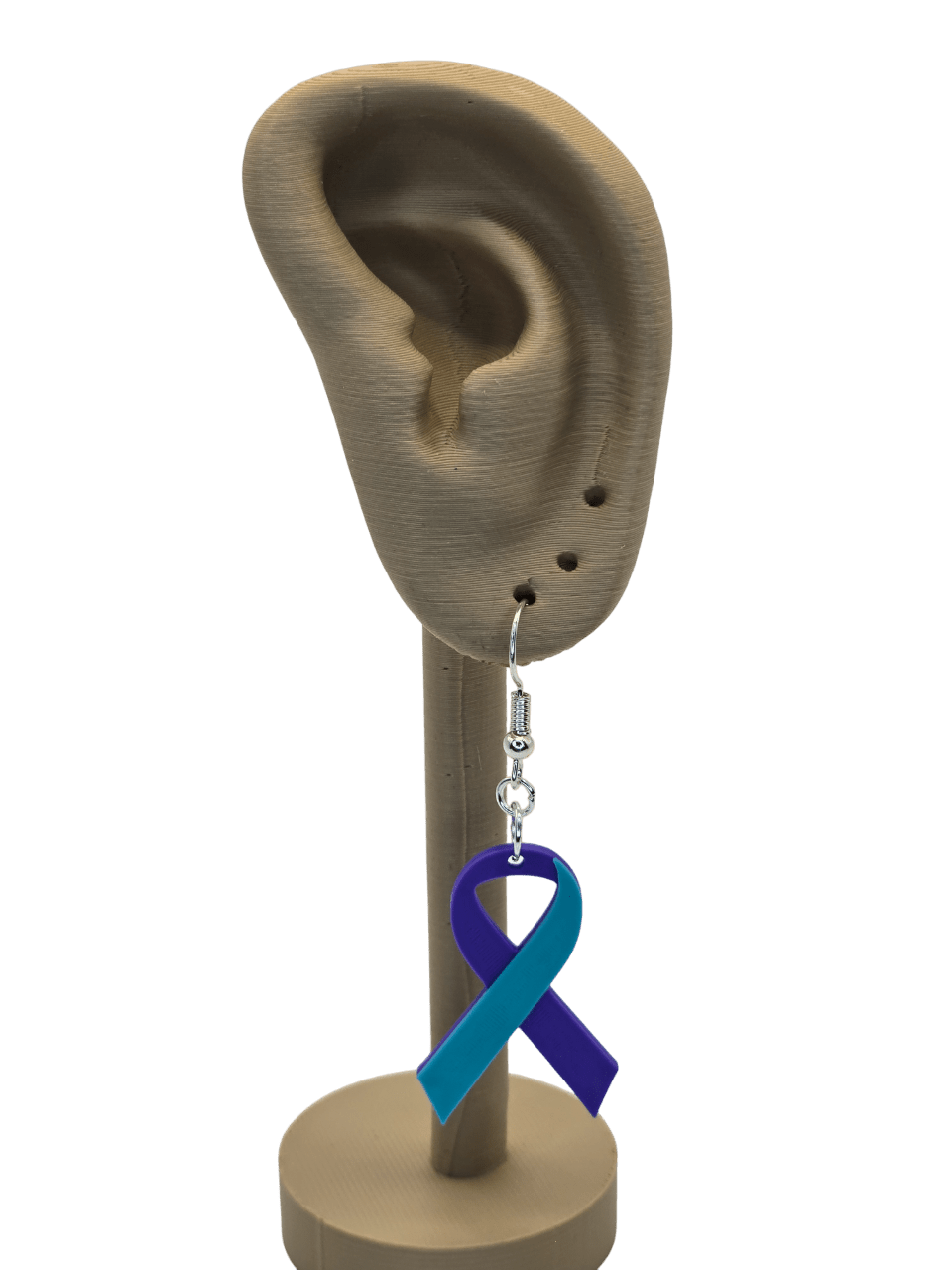 Suicide Prevention Ribbon Earrings - Erratically Eccentric Creations