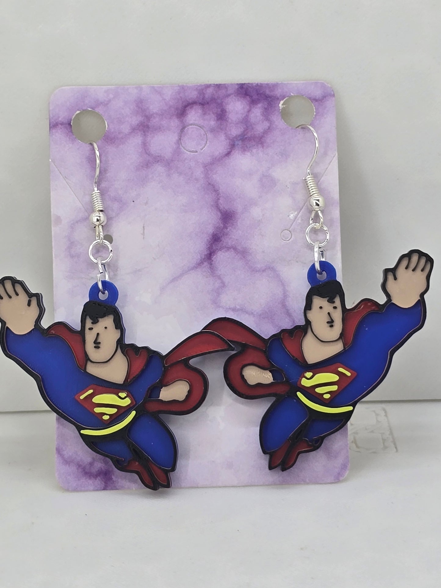 Superman Flying Earrings