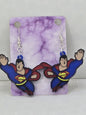 Superman Flying Earrings