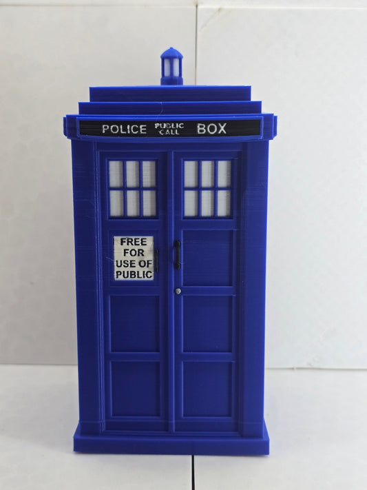 Tardis Container 3D Printed - Erratically Eccentric Creations